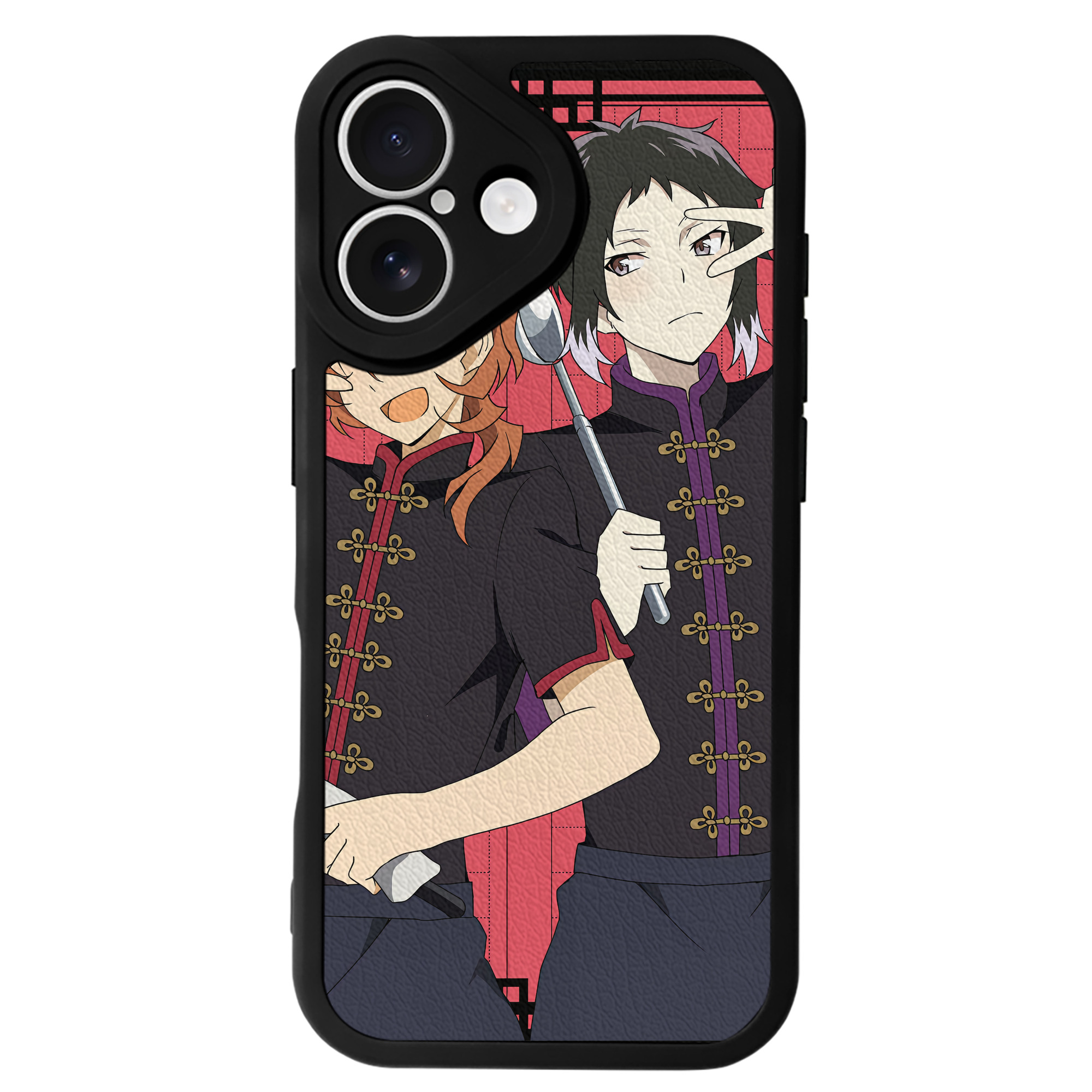 （画像用） 文豪ストレイドッグス Bungo Stray Dogs 【iPhone 16シリーズ対応】シリコンスマホケース（レザー調） 材質：シリコン